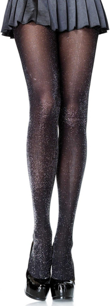 Lurex Shimmer Tights Black and Gold | Hosiery | Legwear and Tights