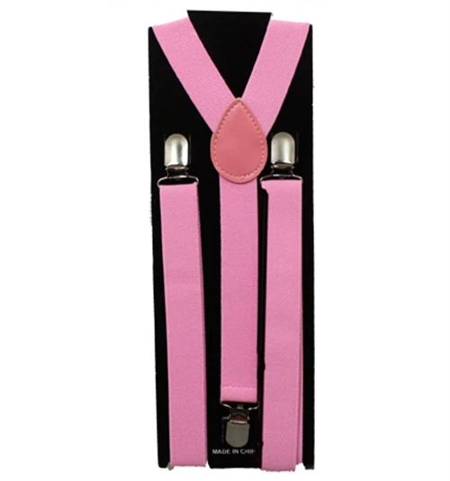 Adjustable Suspenders Baby Pink | 1980s | Accessories
