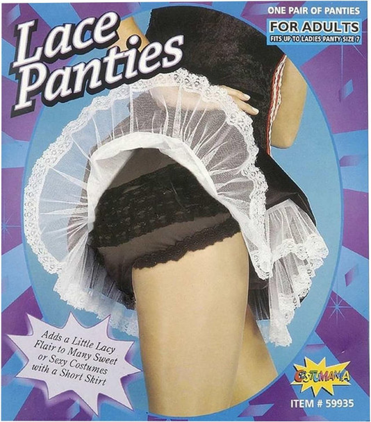 Lace Ruffle Boy Shorts Black | Undergarments | Legwear and Tights