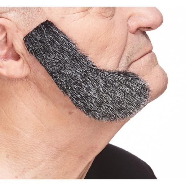 Salt and Pepper Sideburns Mutton Chops | Theatrical Facial Hair | Makeup