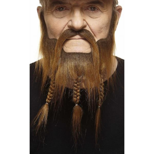 Brown Captain Mustache and Beard | Theatrical Facial Hair | Makeup