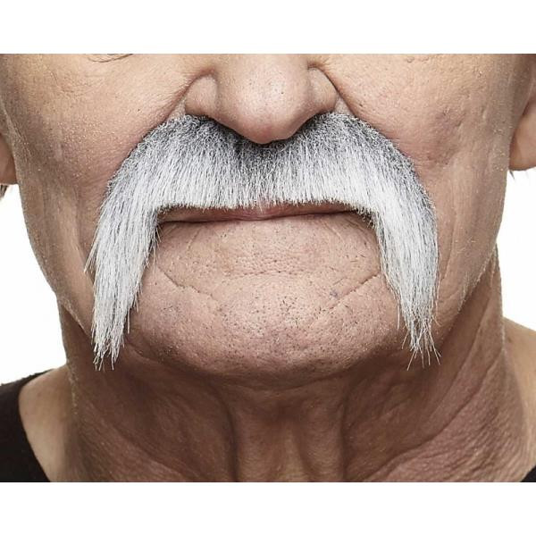 Grey and White Cowboy Mustache | Theatrical Facial Hair | Makeup