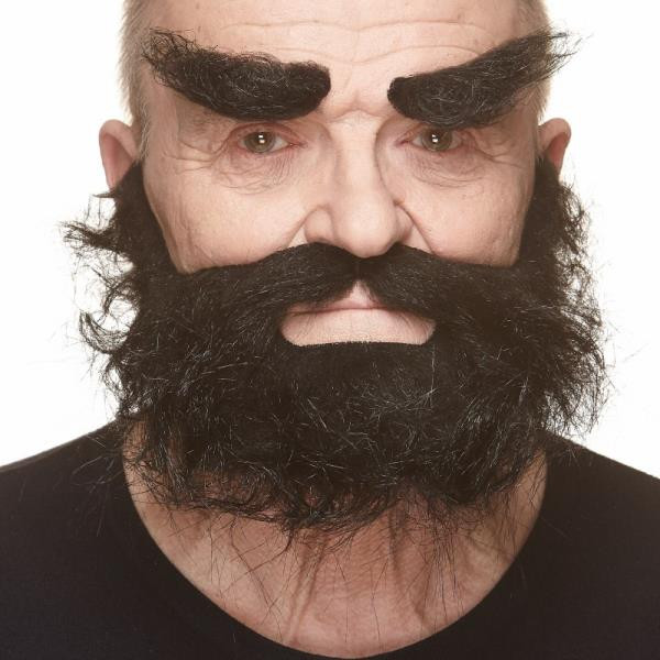 Black Trapper Facial Hair Set | Theatrical Facial Hair | Makeup