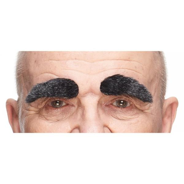 Eyebrows Black and Grey | European Moustaches | Theatrical Facial Hair | Makeup