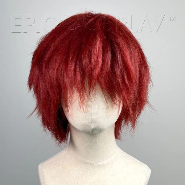 Apollo (Crimped) Dark Red | Heat Styleable Anime Wig | Epic Cosplay Wigs