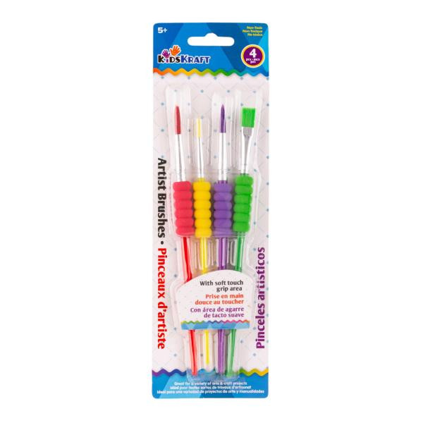 4 pc Soft Grip Paint Brush Set | Tools | Cosplay Supplies