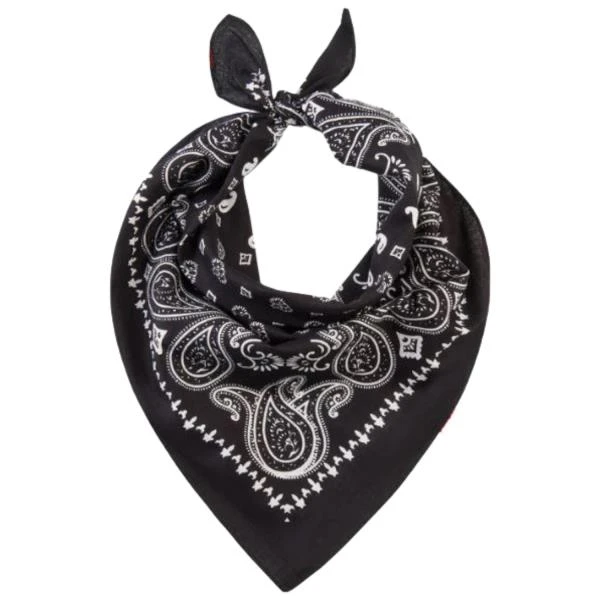 Paisley Cotton Bandana Black | Western | Hats and Headpieces