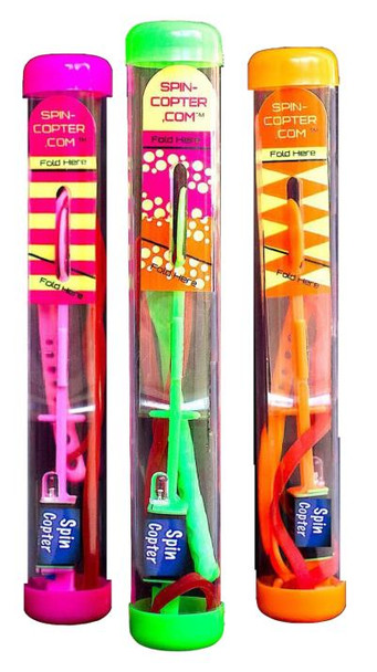 LED Light Up Helicopter | Spin Copter | Novelty Toys