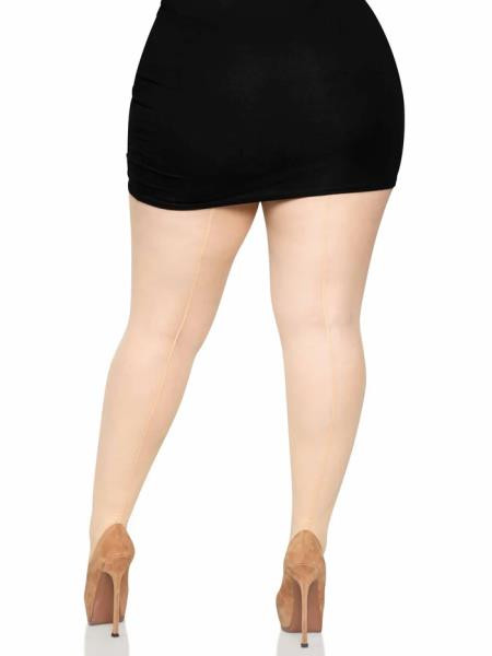 Plus Size Sheer Backseam Pantyhose Nude | Hosiery | Legwear and Tights