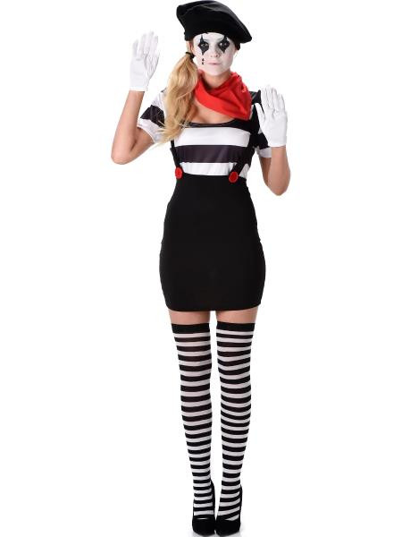 Mime Girl Entertainer | Performance Art | Womens Costumes