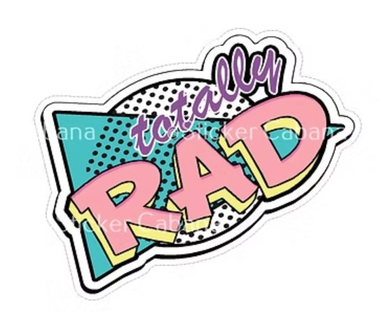Totally Rad | Stickers | Novelty
