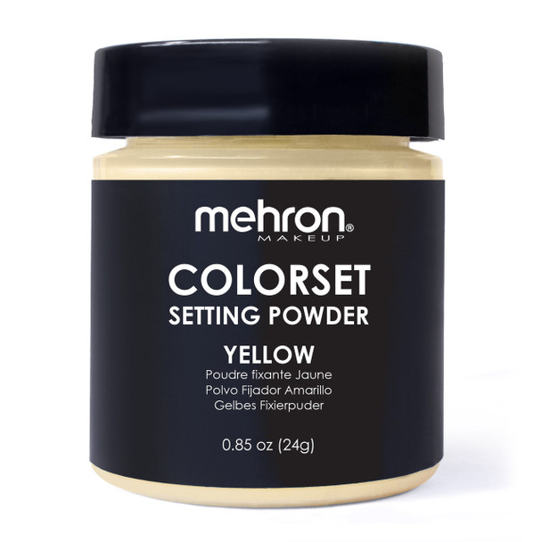 Colorset Setting Powder Yellow | Mehron | Professional Theatrical Makeup