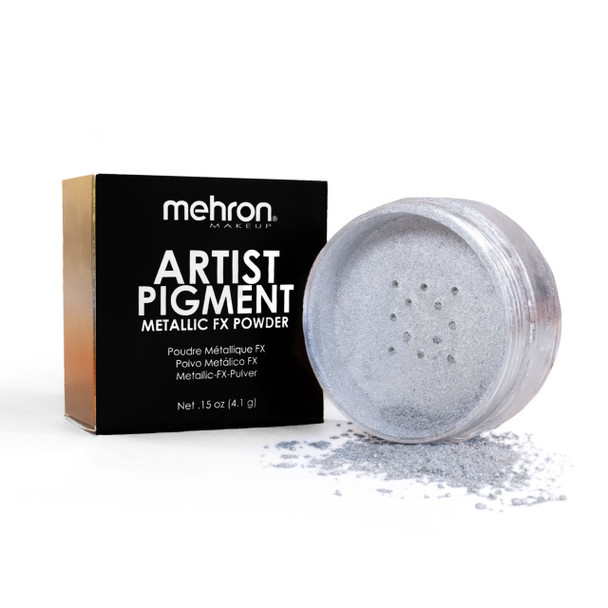 Artist Pigment Metallic FX Powder Silver | Mehron | Professional Makeup