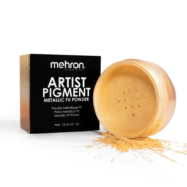 Artist Pigment Metallic FX Powder White Gold | Mehron | Professional Makeup