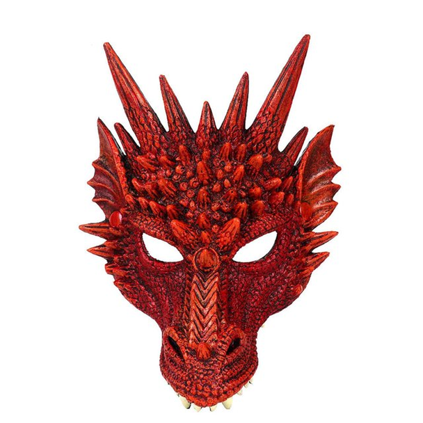 Supersoft Fantasy Dragon Mask Red | Mythical | Animal Masks