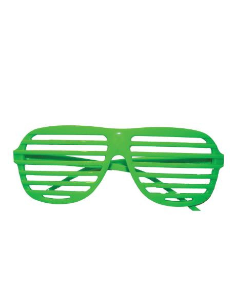 Neon Shutter Shades Green | Novelty Costume Eyewear