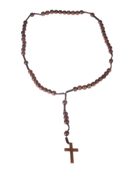 29 Inch Wood Bead Rosary | Costume Accessories and Kits