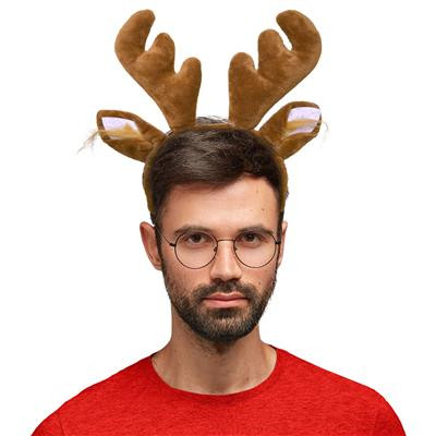 Plush Reindeer Headband | Hats and Headpieces
