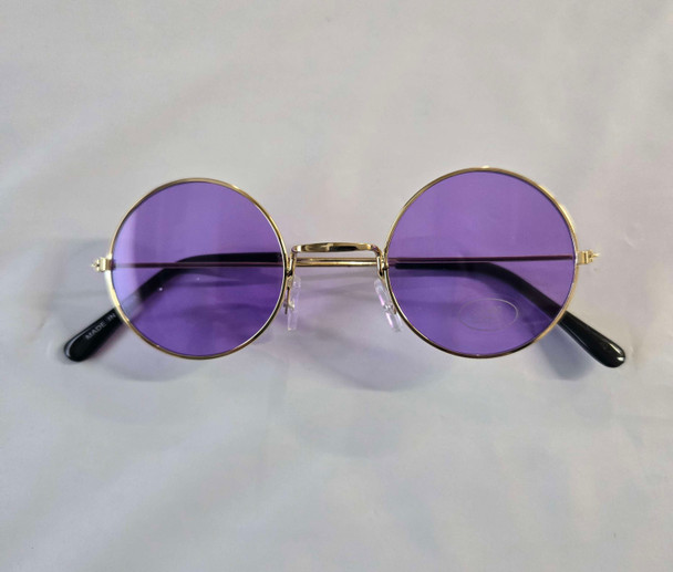 Lennon Round Purple Lens Glasses | Glasses and Sunglasses