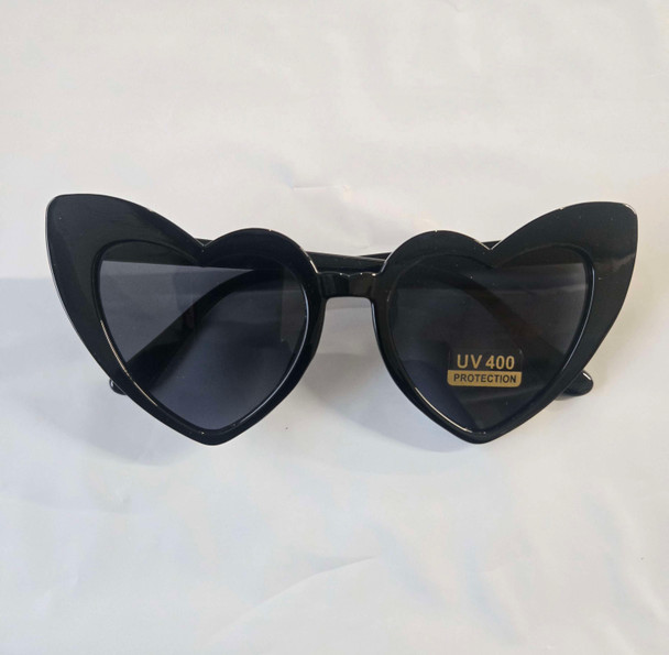 Heart Shaped Sunglasses Black | Glasses and Sunglasses