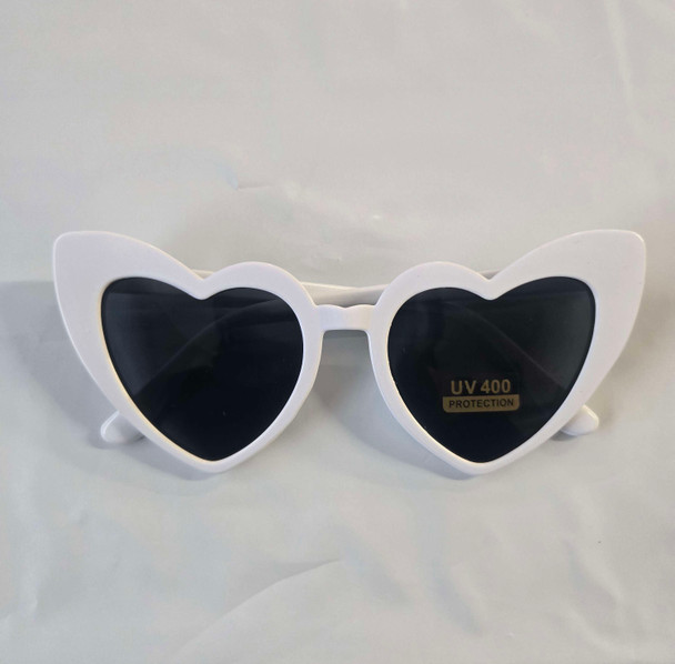 Heart Shaped Sunglasses White | Glasses and Sunglasses