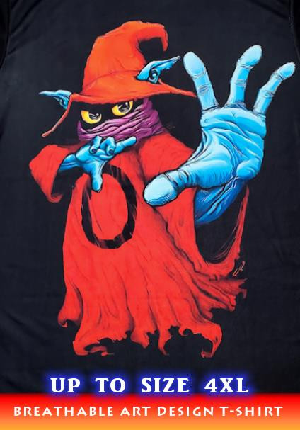 Adult Orko Black Breathable Poly T-Shirt | Art Design by JayDeviart | XS-5XL