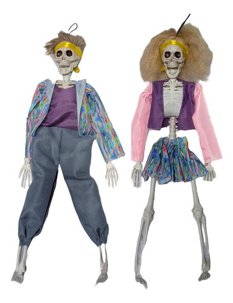 15 Inch 80s Hanging Skeleton | Novelty and Decor