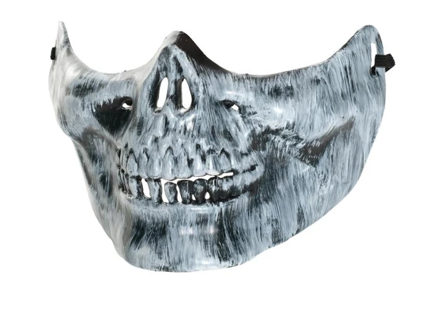 White Skull Half Mask | Costume and Theatrical Masks