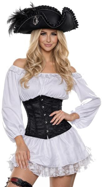 Black Lace Up Waist Cincher Corset | Costume Pieces