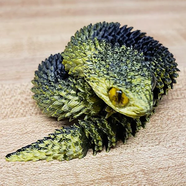 30cm Black And Gold Snake | Novelty Decor and Toys