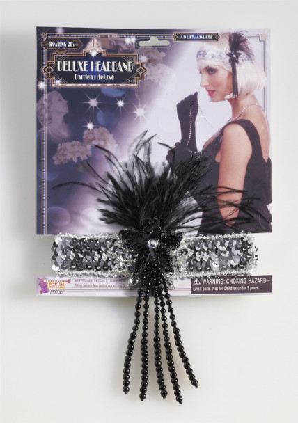 Silver Flapper Headband - Roaring 20s