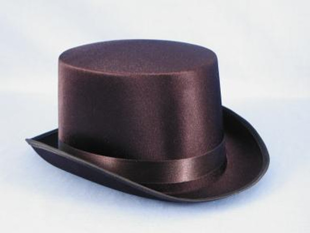 Black Satin Top Hat