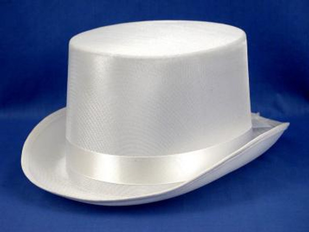 White Satin Top Hat