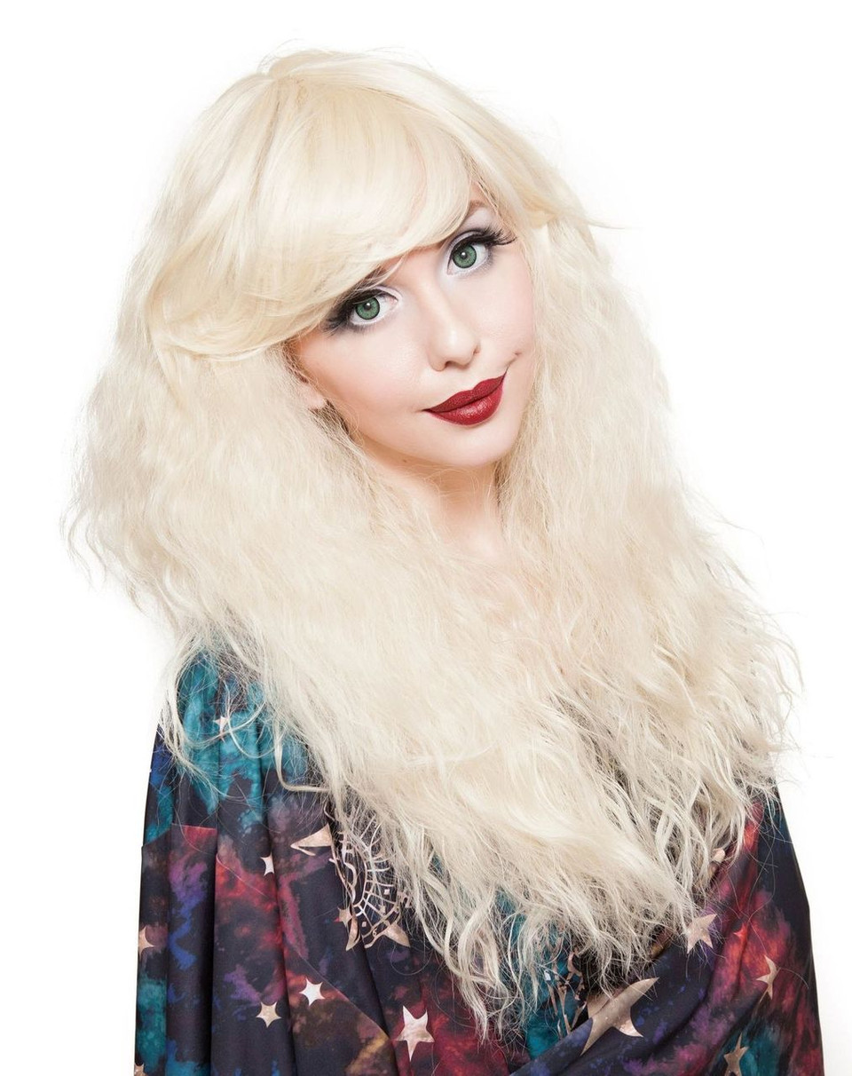 Blonde Cone Pop Star Wig Halloween Accessory
