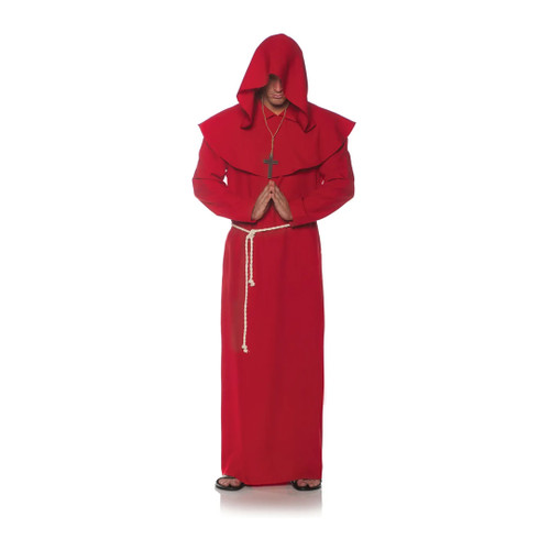 Red Monastic Monk Costume | Medieval | Mens Costumes - The Costume Shoppe