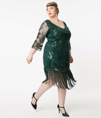 20s Margaux Emerald Green Plus Size Flapper Dress | 1920s | Womens Costumes - The Costume Shoppe 20s Margaux Emerald Green Plus Size Flapper Dress | 1920s | Womens Costumes - The Costume Shoppe