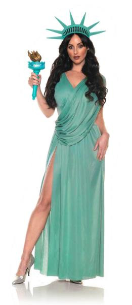 lady liberty fancy dress Statue of Liberty Costume | USA | Womens Costumes diy statue of liberty costume