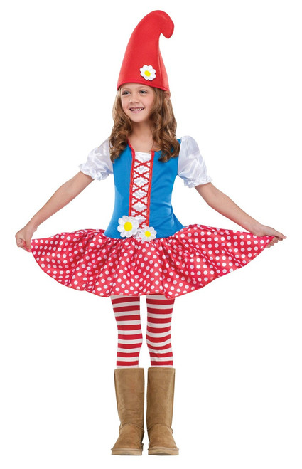 Toddler's Garden Gnome Dress Costume - The Costume Shoppe