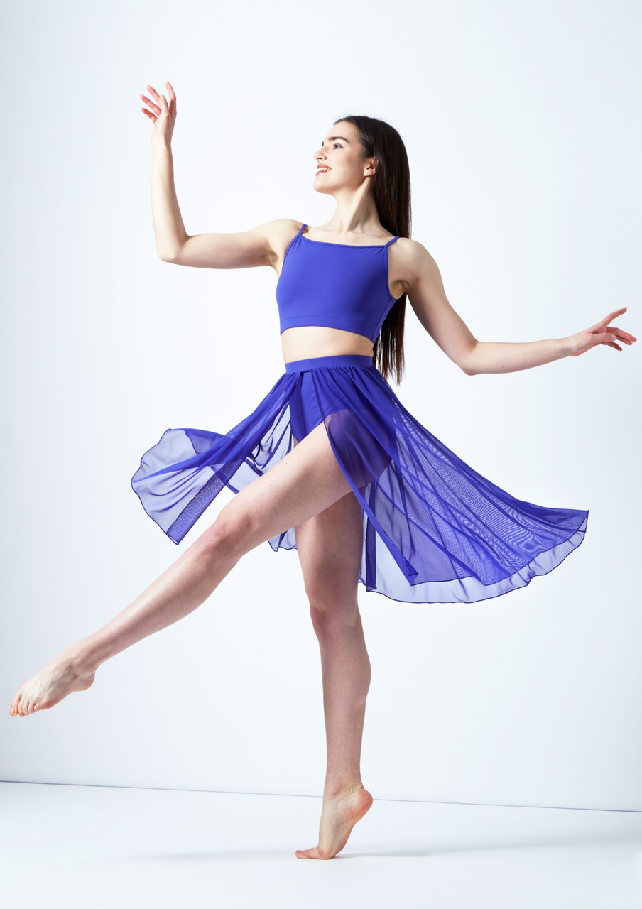 Jupe asymétrique danse latine 6 coloris au choix