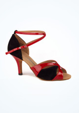 Chaussures de danse Diamant Manni - 7,5cm Noir-Rouge Principal 2 [Noir]