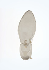 Chaussures danse de salon et latine brillantes Ray Rose 6,35 cm Argent semelle. [Argent]