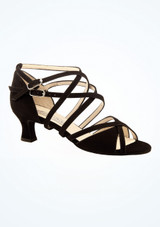 Chaussures de danse en daim Werner Kern Eva - 5,5cm Noir Side [Noir]
