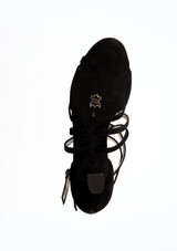 Chaussures de danse en daim Werner Kern Eva - 5,5cm Noir Bottom [Noir]