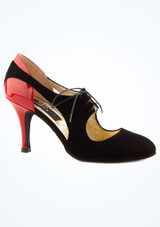 Chaussures de danse Nueva Epoca Talia 7,6cm Noir-Rouge Principal 2 [Noir]