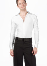 Chemise de danse latine pour hommes Move Dance Mateo Blanc Principal [Blanc]