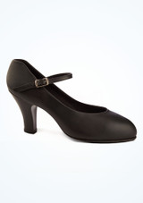 Chaussures de caractère en cuir Capezio - 7,5cm Noir Principal 2 [Noir]