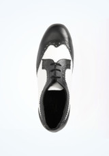 Chaussures danse de salon pour hommes Roch Valley Ritz Two Tone -  2,5cm Noir-Blanc Dessous [Noir]
