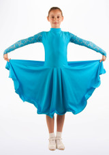 Robe danse de salon pour filles Move Dance Saskia Bleue Principal [Bleue]