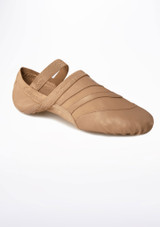 Demi Pointes Capezio Freeform - bi-semelle Marron Côté [Marron]