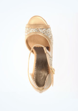 Chaussures de Danse salsa et tango PortDance Orchid - 7cm Or Dessous [Or]